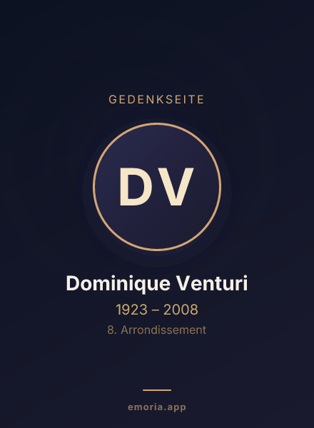 Gedenkportrait von Dominique Venturi