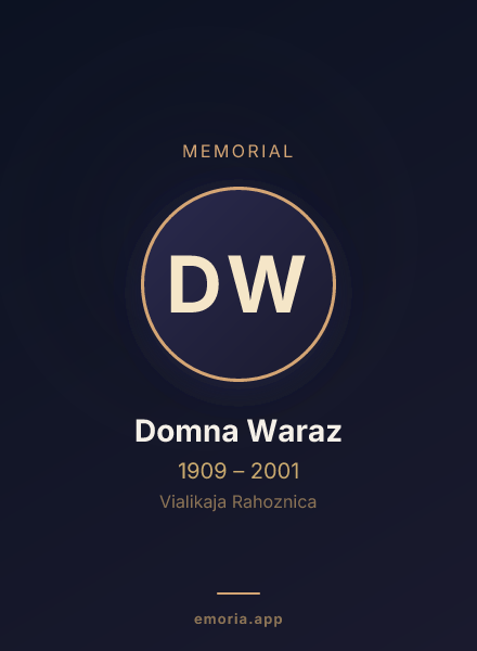 Memorial portrait of Domna Waraz