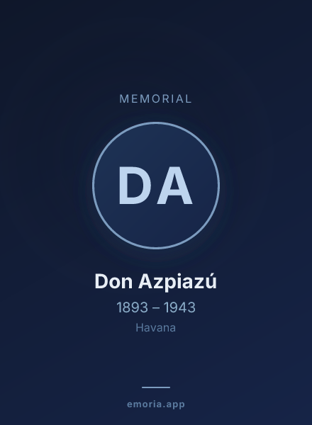 Memorial portrait of Don Azpiazú