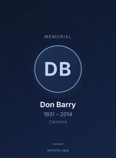 Memorial portrait of Don Barry