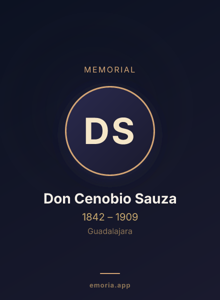 Memorial portrait of Don Cenobio Sauza