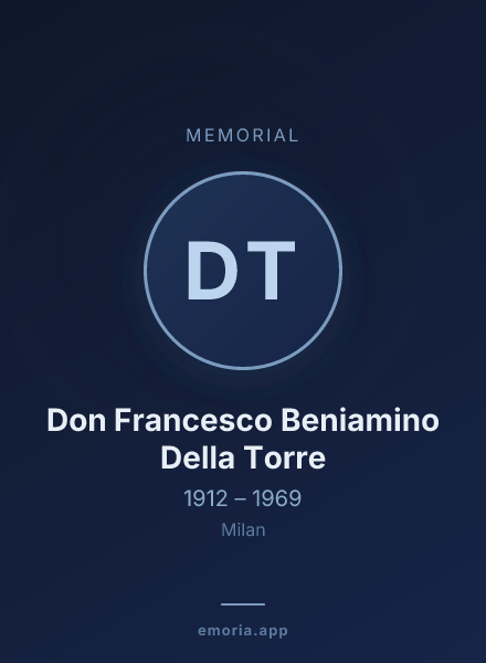 Memorial portrait of Don Francesco Beniamino Della Torre