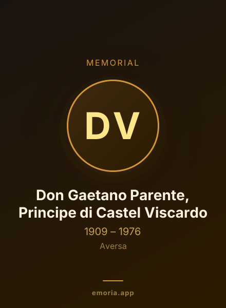 Memorial portrait of Don Gaetano Parente, Principe di Castel Viscardo