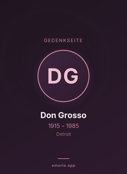Gedenkportrait von Don Grosso