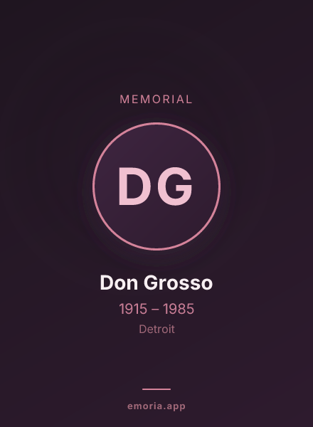 Memorial portrait of Don Grosso