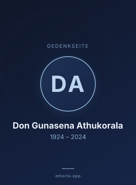 Gedenkportrait von Don Gunasena Athukorala