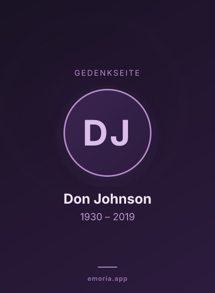Gedenkportrait von Don Johnson