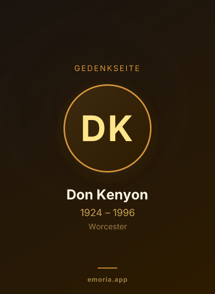 Gedenkportrait von Don Kenyon