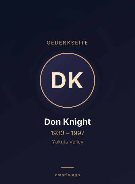 Gedenkportrait von Don Knight