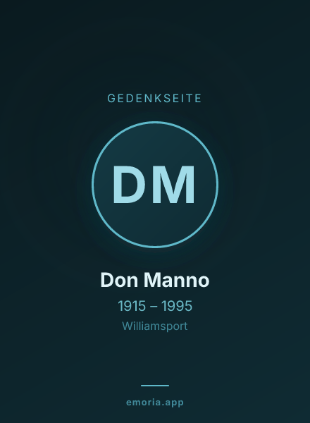 Gedenkportrait von Don Manno