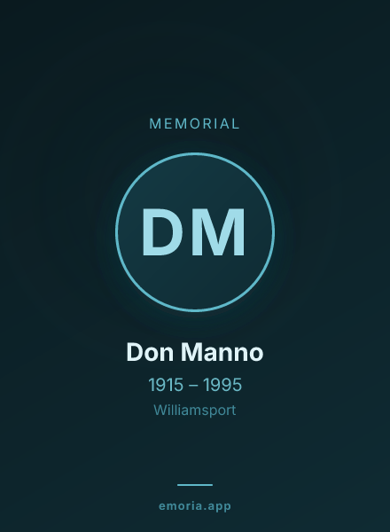 Memorial portrait of Don Manno
