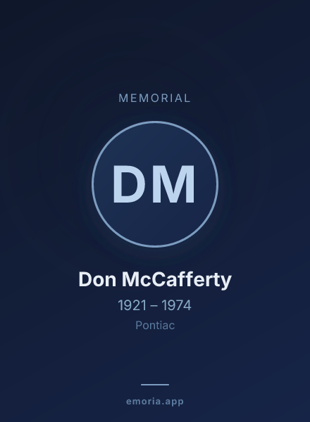 Memorial portrait of Don McCafferty