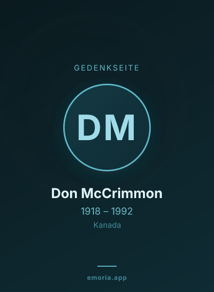 Gedenkportrait von Don McCrimmon