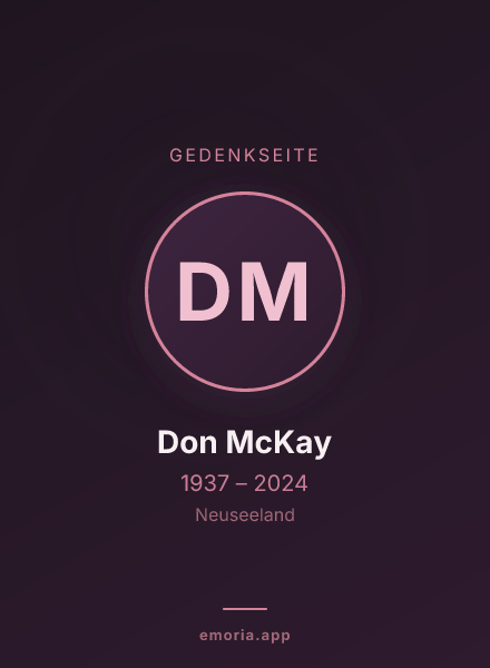 Gedenkportrait von Don McKay