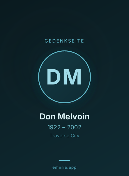 Gedenkportrait von Don Melvoin
