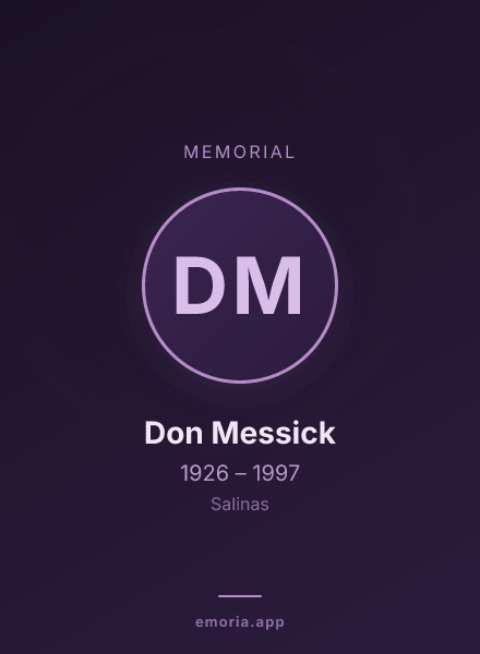 Memorial portrait of Don Messick