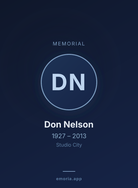 Memorial portrait of Don Nelson