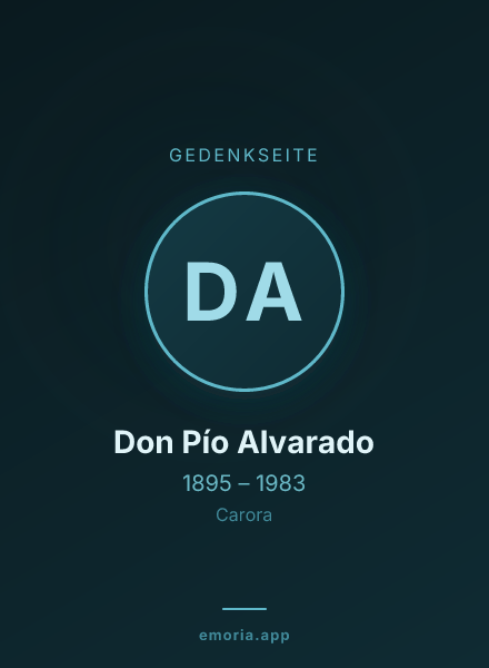 Gedenkportrait von Don Pío Alvarado