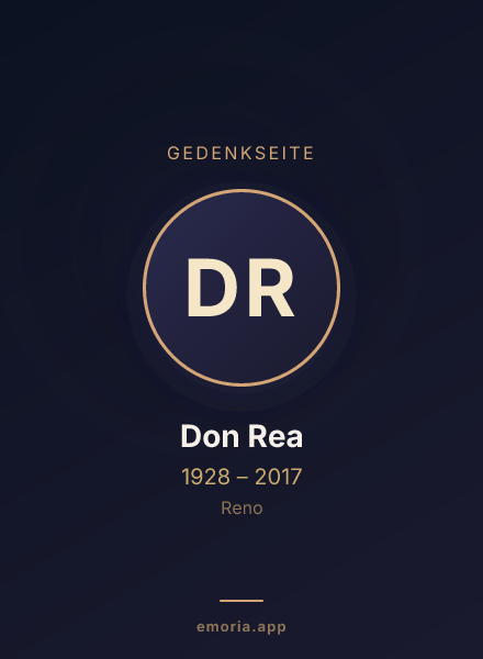 Gedenkportrait von Don Rea
