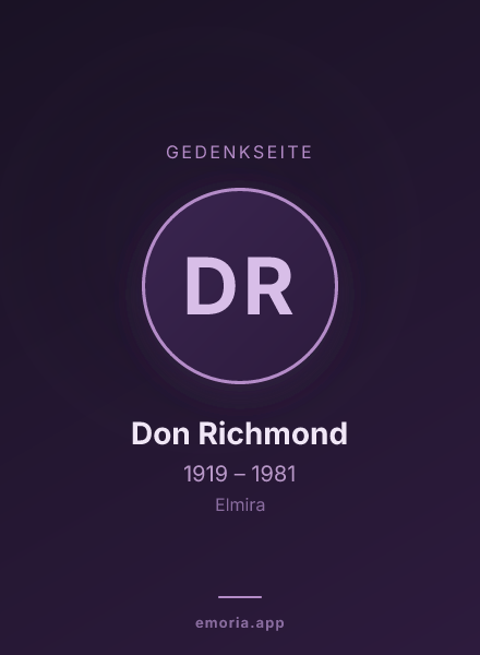 Gedenkportrait von Don Richmond