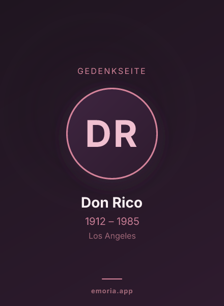 Gedenkportrait von Don Rico