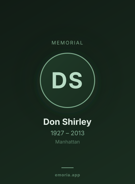 Memorial portrait of Don Shirley
