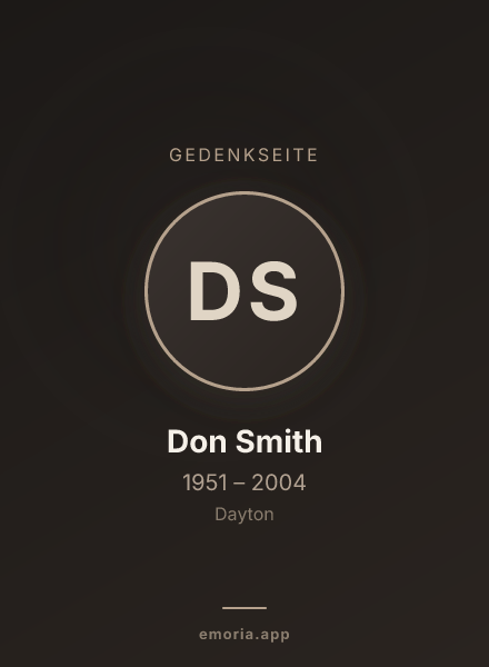 Gedenkportrait von Don Smith