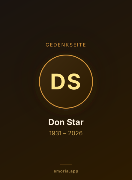 Gedenkportrait von Don Star
