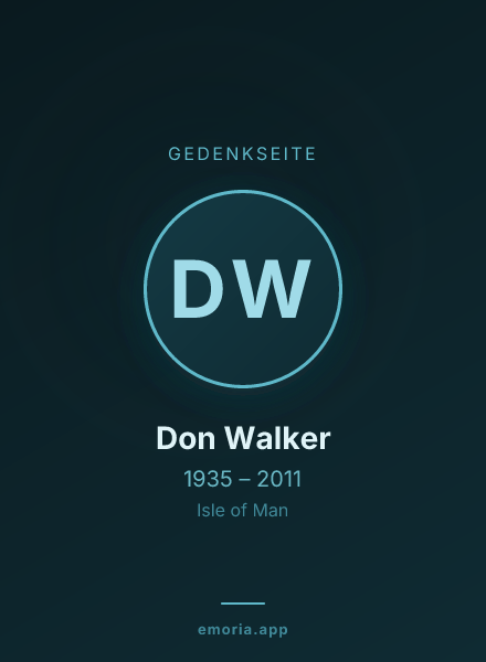 Gedenkportrait von Don Walker