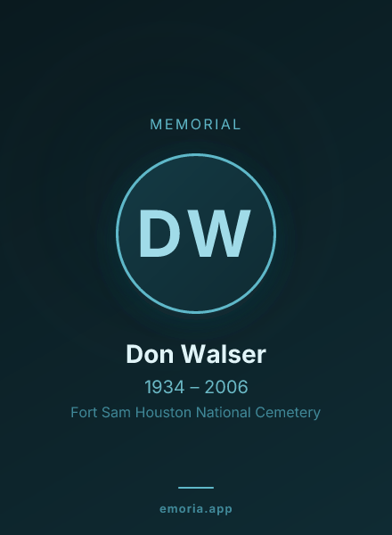 Memorial portrait of Don Walser
