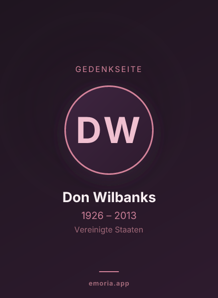 Gedenkportrait von Don Wilbanks