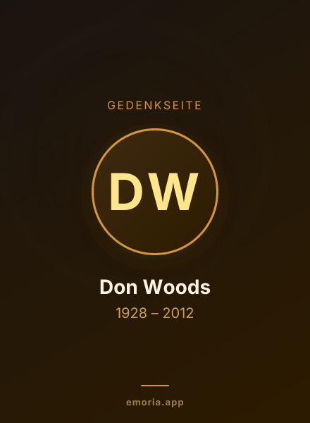 Gedenkportrait von Don Woods
