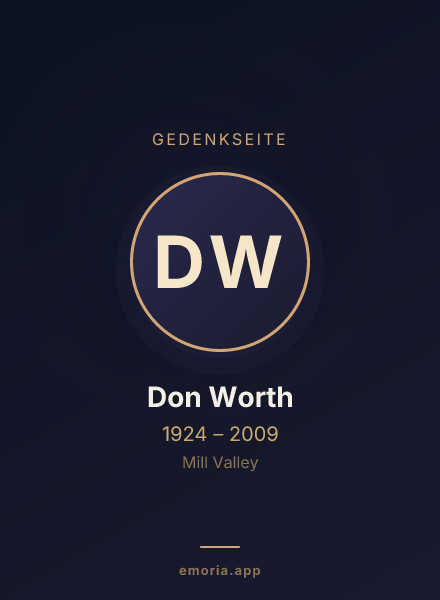 Gedenkportrait von Don Worth