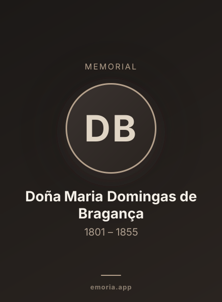 Memorial portrait of Doña Maria Domingas de Bragança