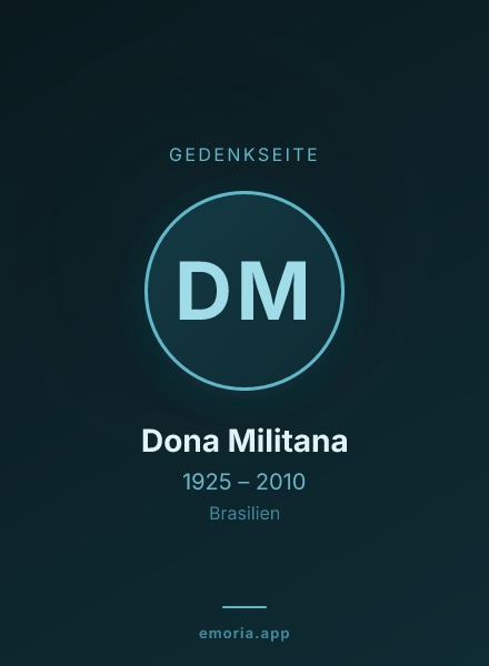 Gedenkportrait von Dona Militana