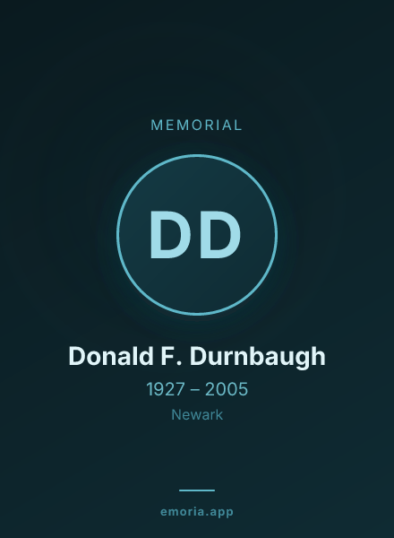 Memorial portrait of Donald F. Durnbaugh