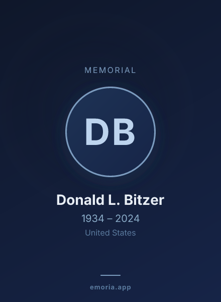Memorial portrait of Donald L. Bitzer