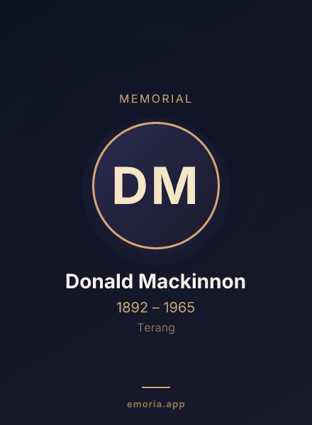 Memorial portrait of Donald Mackinnon
