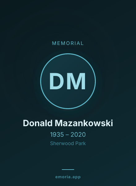 Memorial portrait of Donald Mazankowski