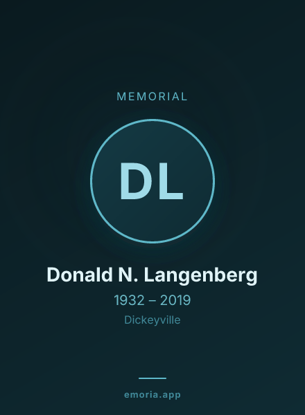 Memorial portrait of Donald N. Langenberg