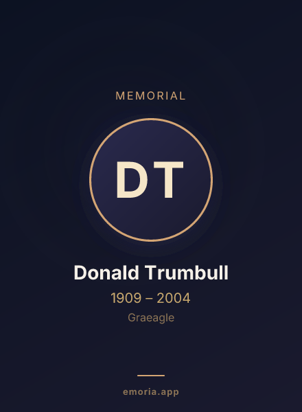 Memorial portrait of Donald Trumbull