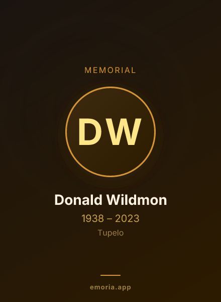 Memorial portrait of Donald Wildmon