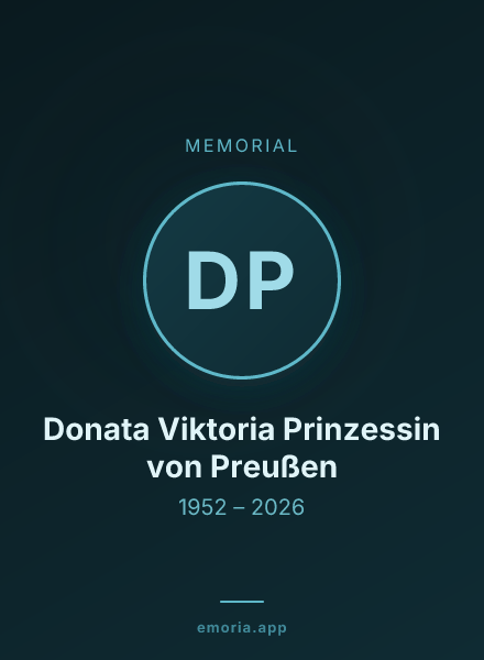 Memorial portrait of Donata Viktoria Prinzessin von Preußen