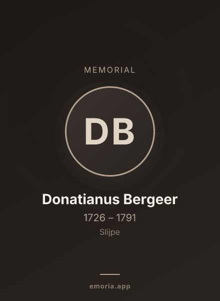 Memorial portrait of Donatianus Bergeer