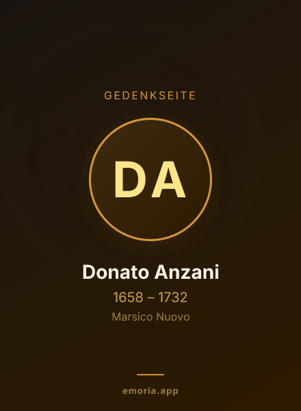 Gedenkportrait von Donato Anzani