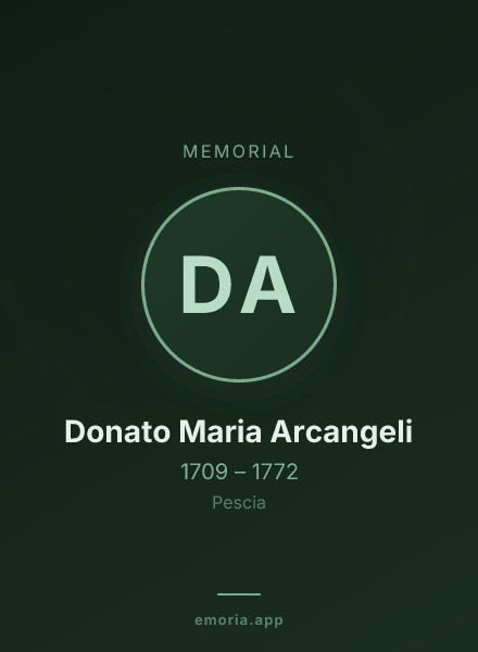 Memorial portrait of Donato Maria Arcangeli