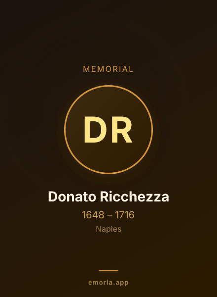 Memorial portrait of Donato Ricchezza