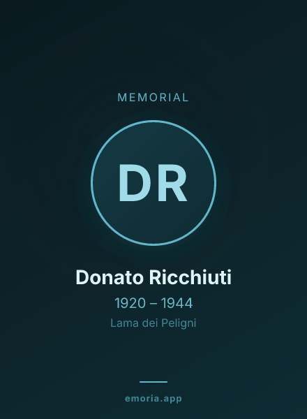 Memorial portrait of Donato Ricchiuti