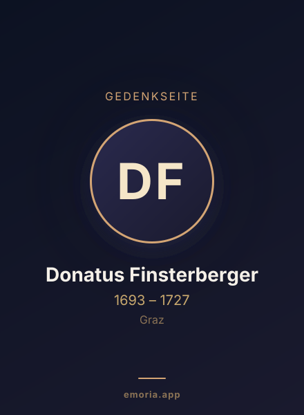 Gedenkportrait von Donatus Finsterberger