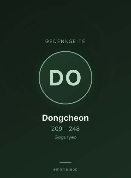 Gedenkportrait von Dongcheon
